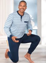 Set: Schlafanzug + Shorty mit Knopfleiste 