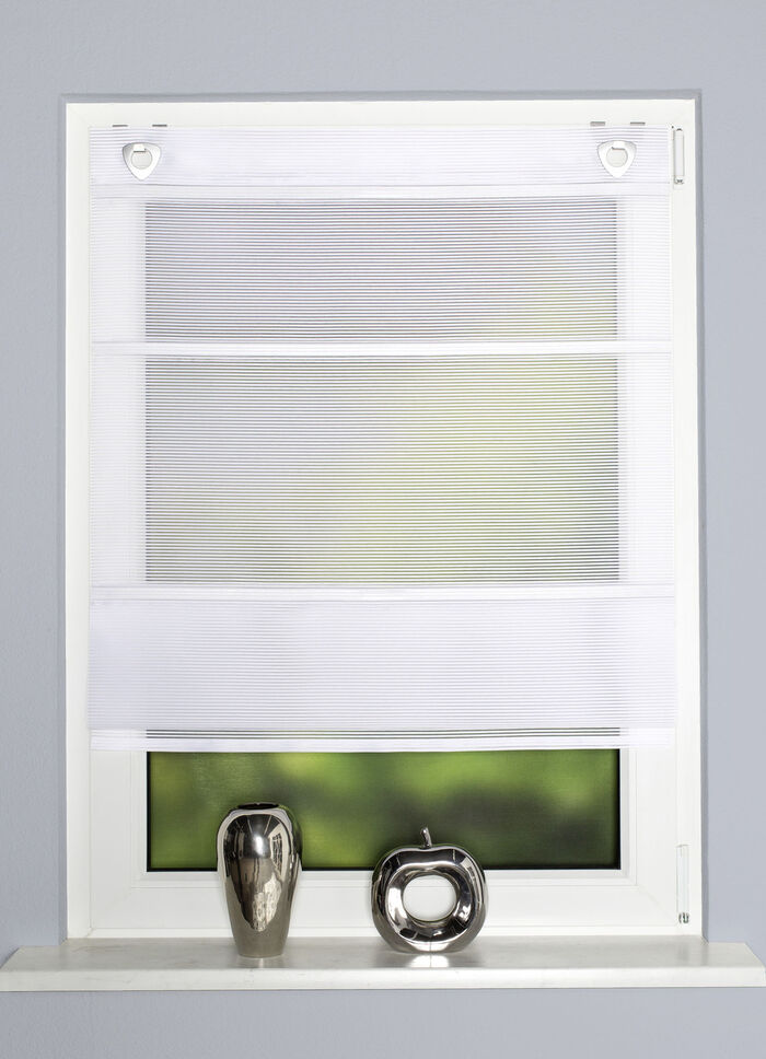 Luftig-leichtes und superpraktisches Magnetrollo WEISS