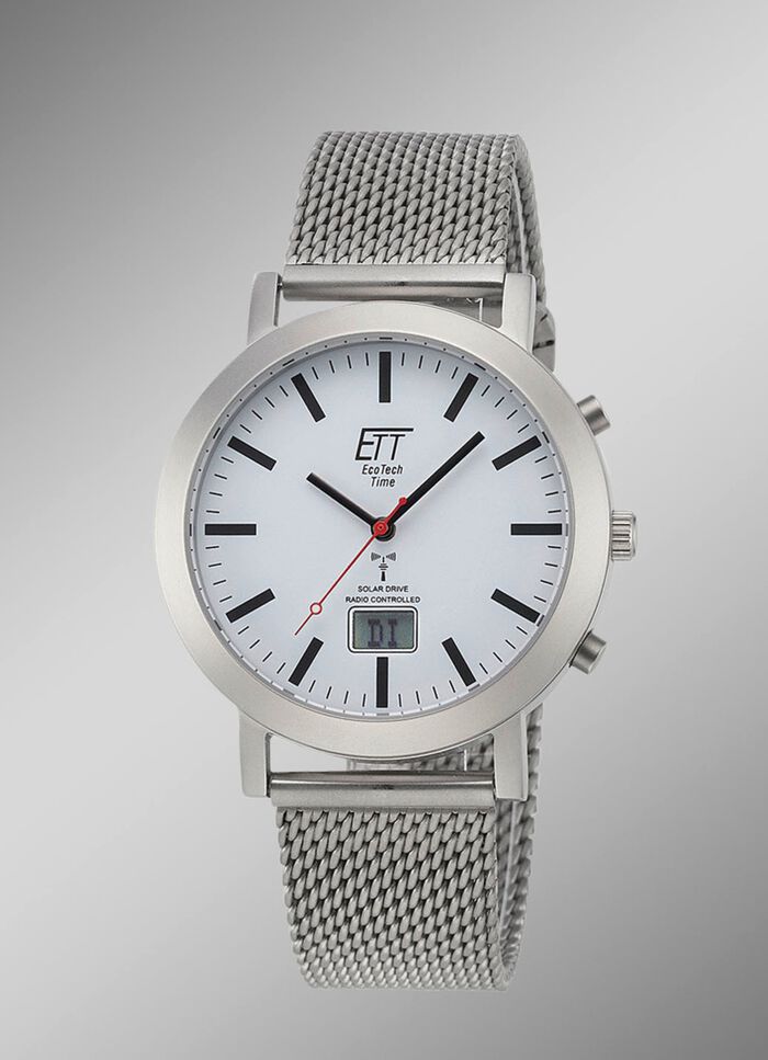 Funkgesteuerte Partneruhr mit Solar-Antrieb 