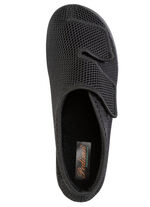 Klettschuh aus elastischem Textilmaterial SCHWARZ