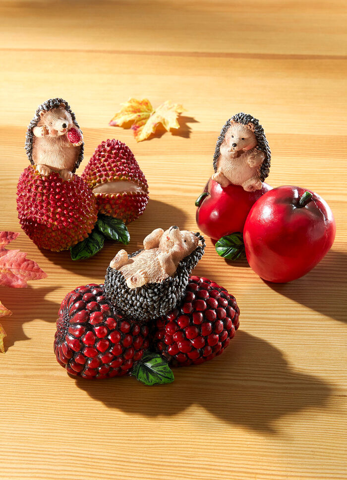 Handbemalte Igel im 3er-Set 