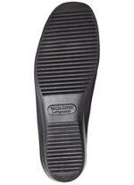 Waldläufer, bequeme Damen-Slipper, Weite H, mit herausnehmbarem Fußbett SCHWARZ-BURGUND