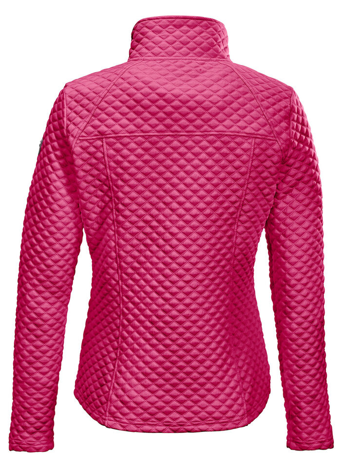 Modische Damen-Stretch-Jacke mit Jaquard-Steppmuster ROSÉ