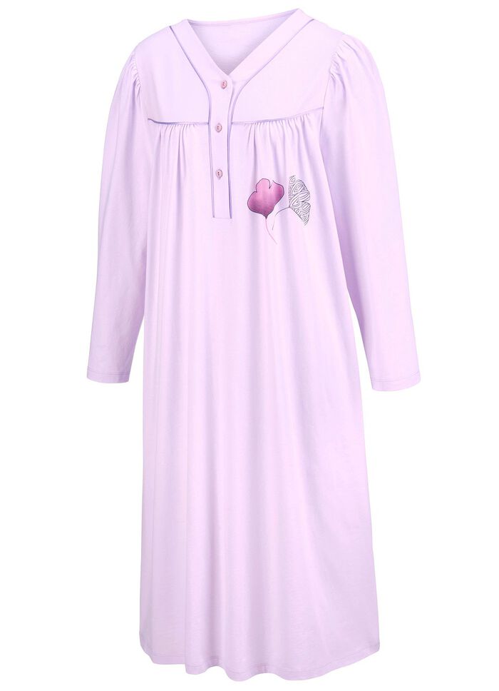 Zweierpack Nachthemden, 3/4 -langen &Auml;rmeln mit Knopfleiste 