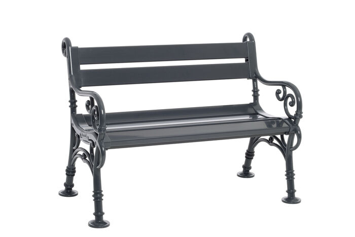 Gartenbank aus Voll-Kunststoff GRAFIT