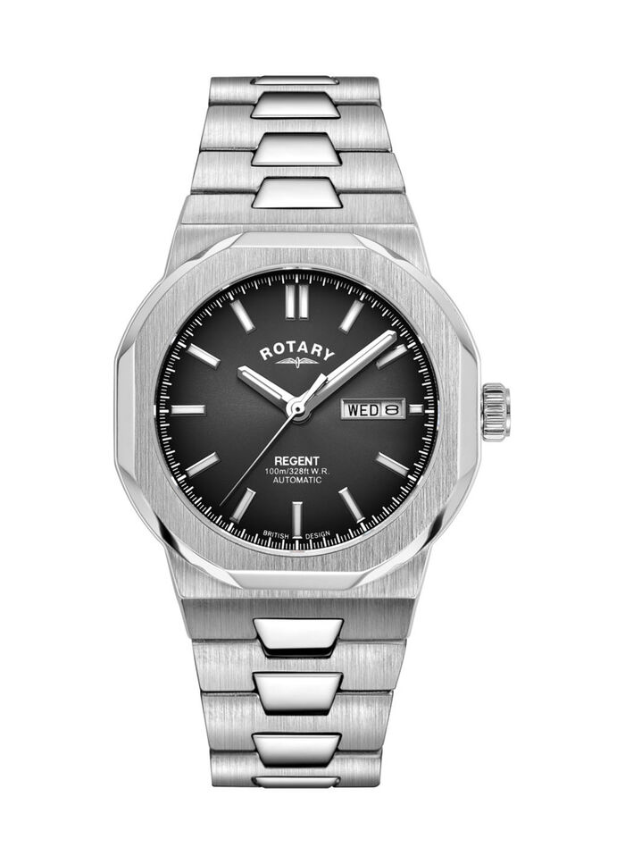 Automatik-Herrenuhr mit H-Gliederarmband