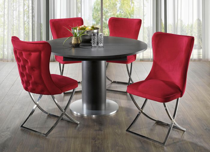 Au&szlig;ergew&ouml;hnlicher Tisch mit Auszug 