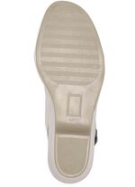 ELENA EDEN, elegante Damen-Sandalen, Weite G, aus Leder PERLWEISS