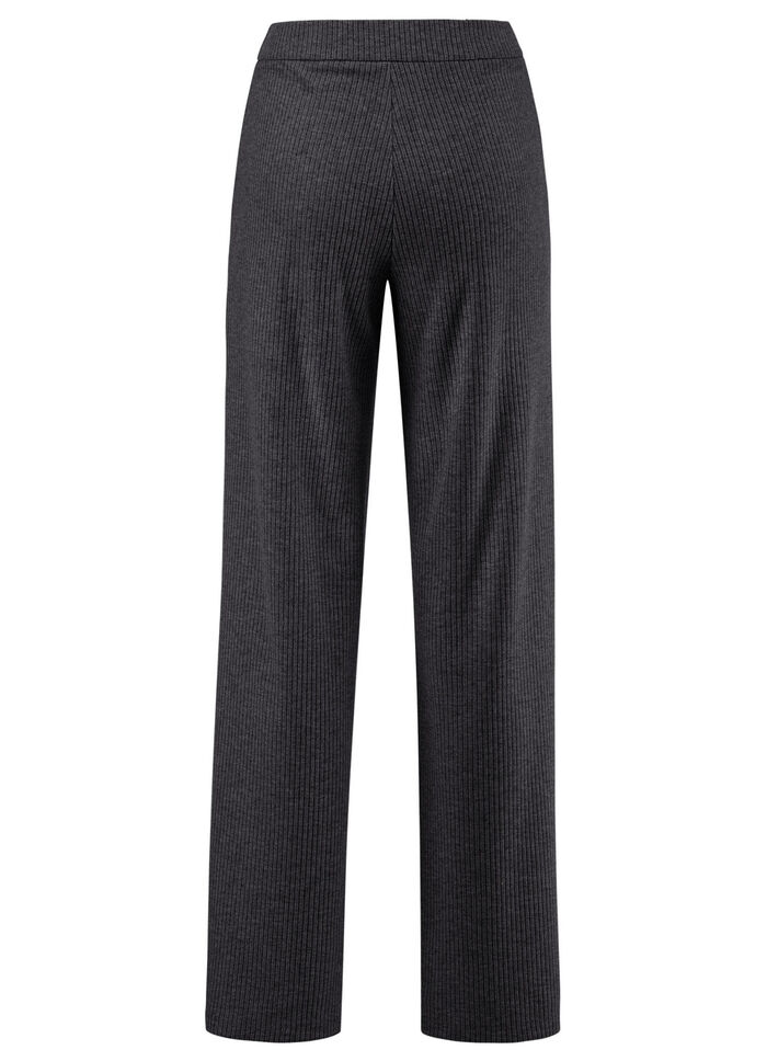 Hose in Palazzo-Form ANTHRAZIT MELIERT