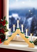 LED-Leuchter aus Holz  