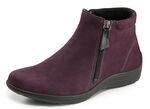 ELENA EDEN Bootie aus Nubukleder BORDEAUX