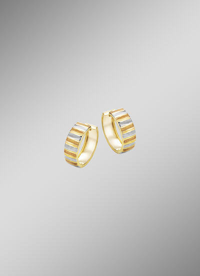 Eleganz in jeder Facette &ndash; Tricolor-Klappcreolen 