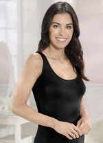 Dreierpack Hemden mit elastischen Ausschnitten 1X RAUCHBLAU, 1X WEISS, 1X SCHWARZ