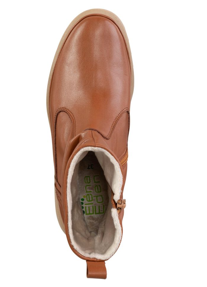 Mokassin-Stiefelette von ELENA EDEN COGNAC