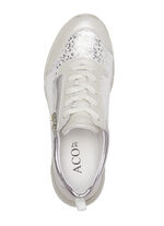 ELENA EDEN Sneaker mit Schnürung WEISS-SILBER