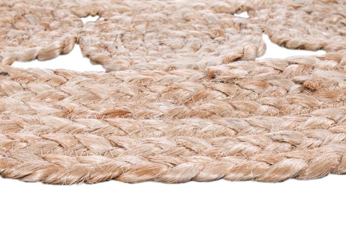 Boho Teppich,  handgeflochten 