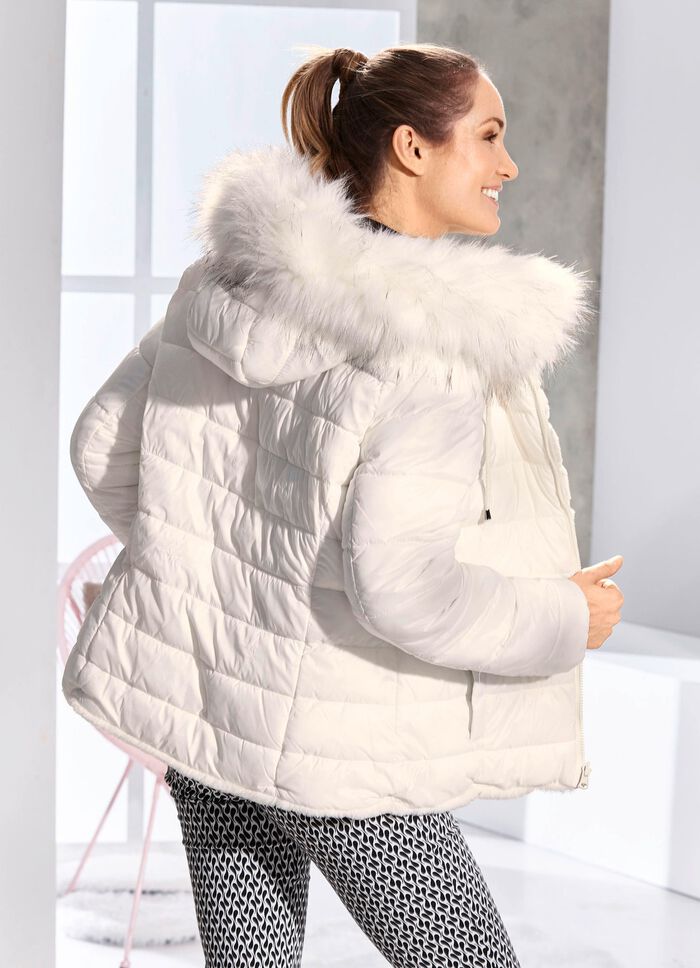 Wendejacke mit fester Kapuze 