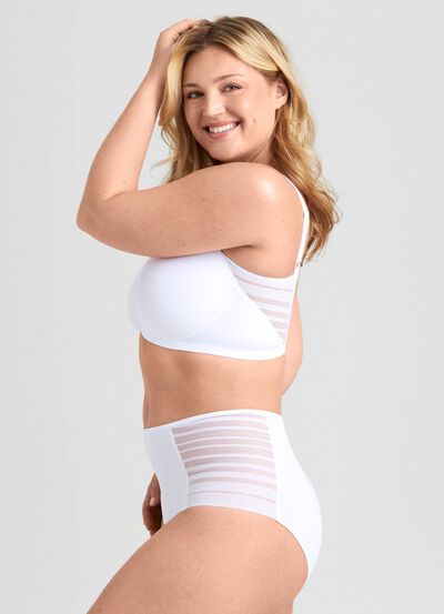 Miss Mary Miederslip mit halbtransparenten Eins&auml;tzen 