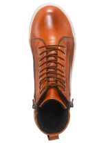 Gemini Stiefelette mit zwei Rei&szlig;verschl&uuml;sse COGNAC