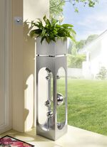 Pflanzs&auml;ule Patio aus rostfreien Edelstahl 