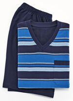 Zweierpack Shortys mit V-Ausschnitt und Brusttasche 