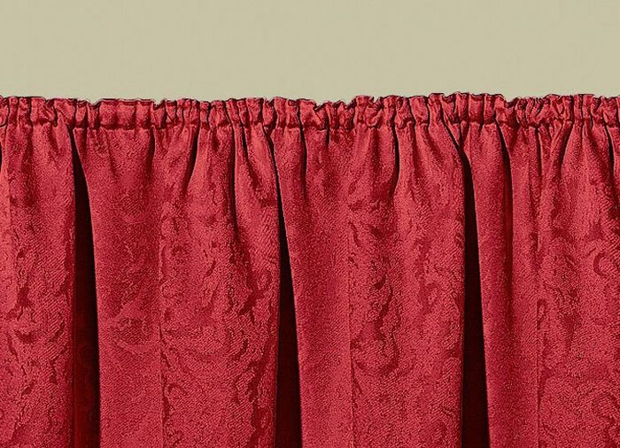 Leicht gl&auml;nzende &Uuml;bergardine ROT