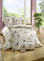 Bettwäsche-Garnitur mit Reißverschluss CREME