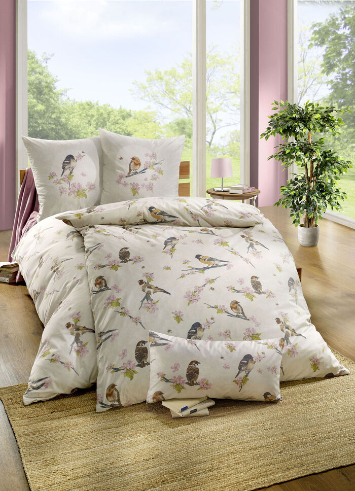 Bettwäsche-Garnitur mit Reißverschluss CREME