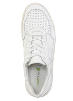 Waldl&auml;ufer Schn&uuml;rschuh aus genarbtem Nappaleder NATURWEISS