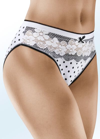 Viererpack Slips mit Elastikspitze 