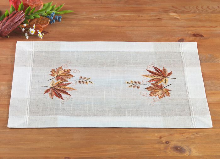 H&uuml;bsch bestickte Tisch- und Raumdekoration SEKT-BUNT