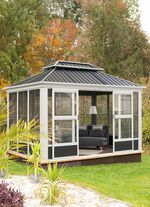 Pavillon Olan aus pulverbeschichtetem Aluminium 