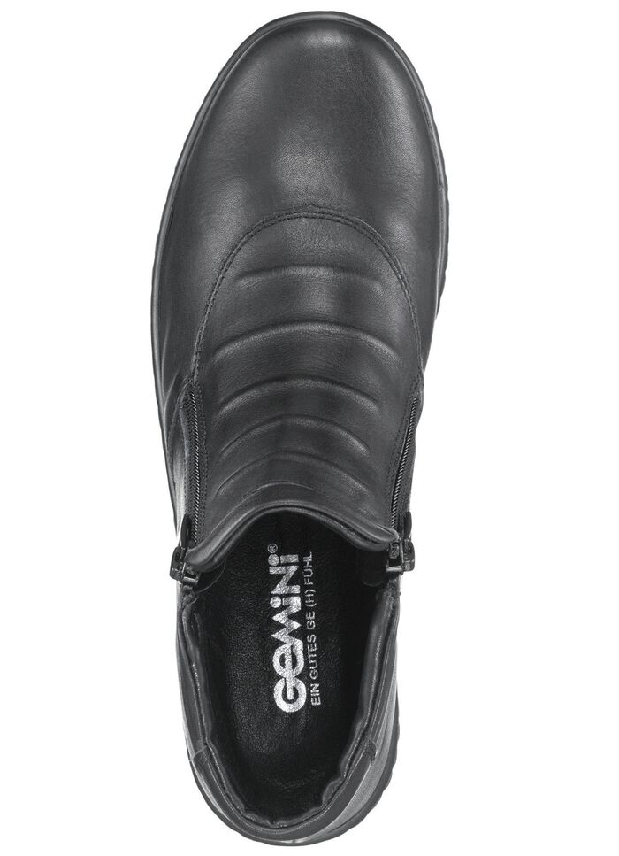 Gemini Stiefelette aus Rind-Nappaleder SCHWARZ