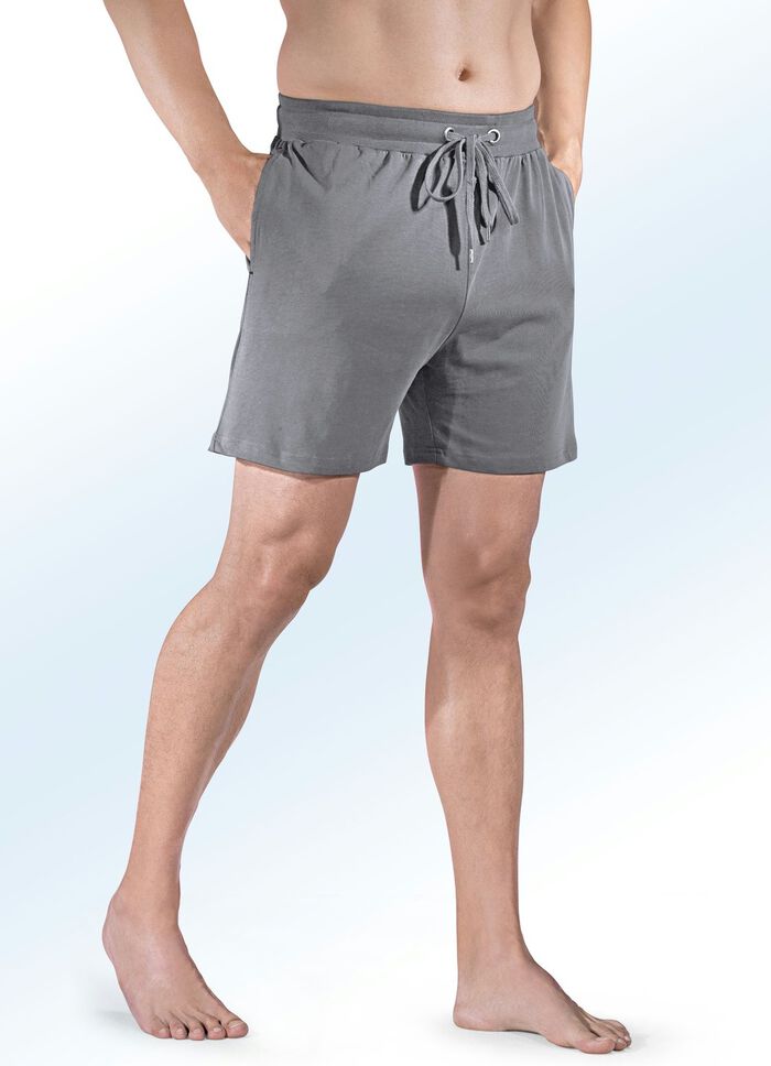 Zweierpack Schlaf- und Freizeithosen kurz mit Durchzugsband 