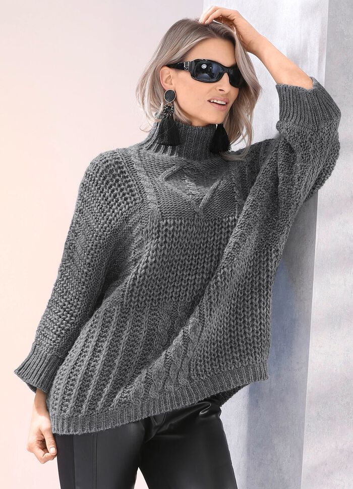 Pullover mit Alpaka und toller Struktur 