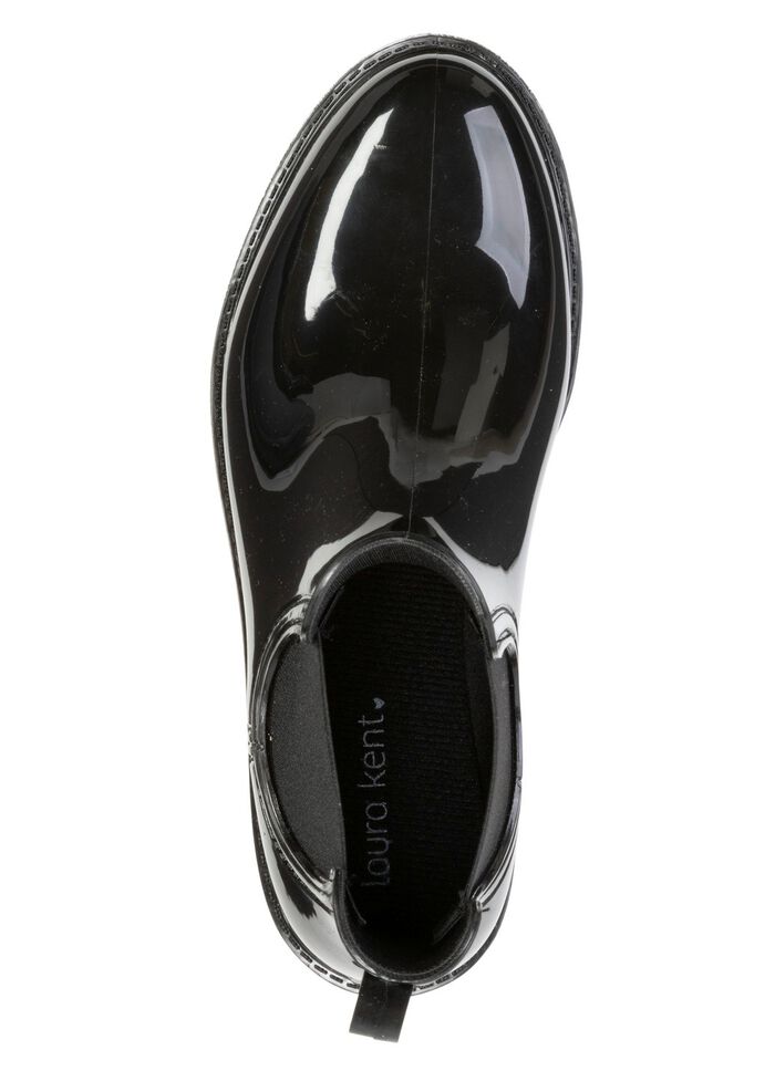 laurakent, trendige Regenstiefeletten, mit herausnembarer Textileinlage SCHWARZ