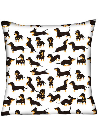 Kissenbezug mit Dackel-Motiven 