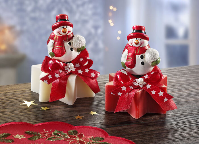 Seife aus Schafmilch mit Schneemann 