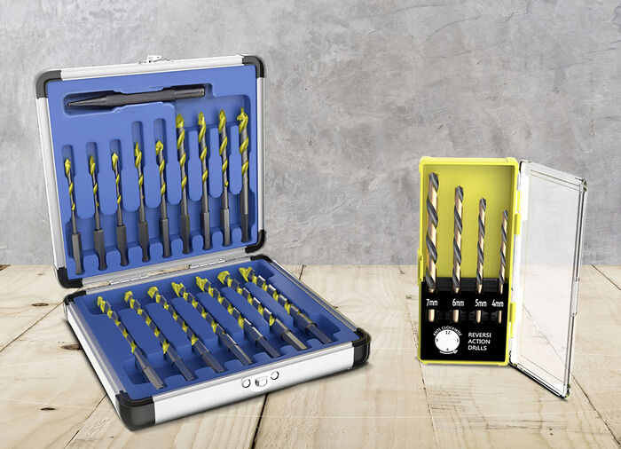Hammersmith Drill Bit Pro-Bohrköpfe SCHWARZ-SILBER