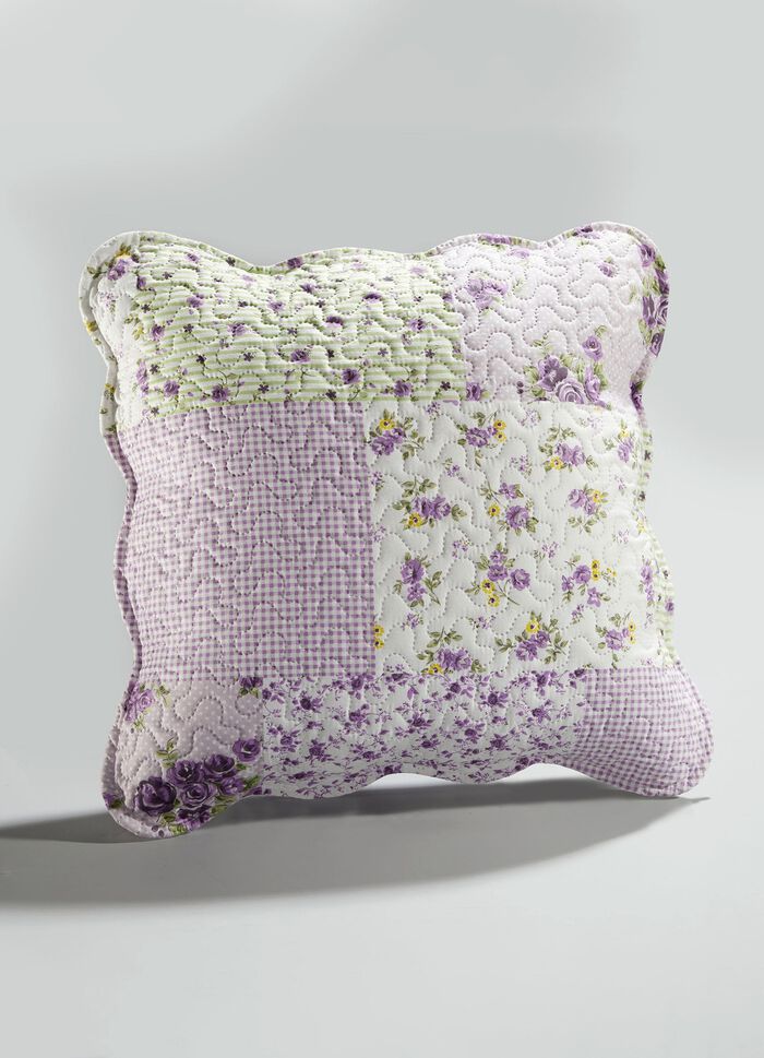 Digital bedruckte Tagesdecke in Patchwork-Optik BUNT