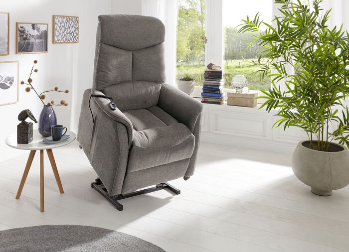 TV-Sessel mit Motor und Aufstehhilfe DUNKELBRAUN