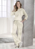 Angesagte Hose in modischer Weite BEIGE