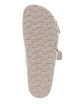 ELENA EDEN, bequeme Damen-Pantoletten, Weite H, aus Leder BEIGE