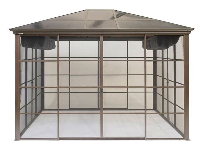 SOJAG Aluminium Pavillon Castel in edlem Bronzeton 