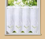 Bestickter Kurzstore mit gebogtem Abschluss 