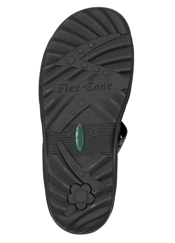 ELENA EDEN, sportliche Damen-Sandalen, Weite G, mit Klettverschluss DUNKELBLAU