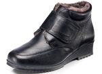Stiefelette mit Klettverschluss SCHWARZ