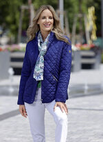 Funktionsjacke mit interessantem Stepp SAPHIRBLAU