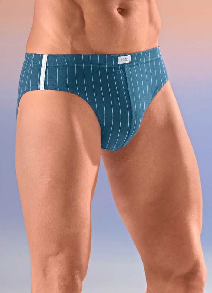 Viererpack Slips mit Streifendessin 