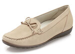 Waldläufer Slipper mit Zierschleife SAND